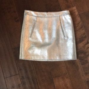 Gap metallic mini skirt
